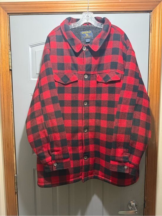 Woolrich Other - Vintage Woolrich (Men’s XXL) Red and Black Buffalo Plaid Wool Coat-excellent!